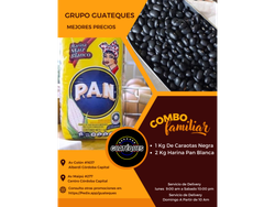 2 Kg De Harina Pan Blanca + 1 Caraotas Negras