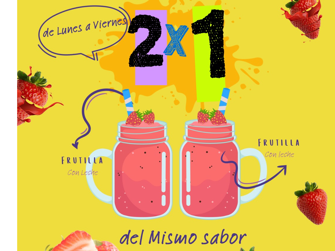 LICUADO Del mismo sabor 2x1