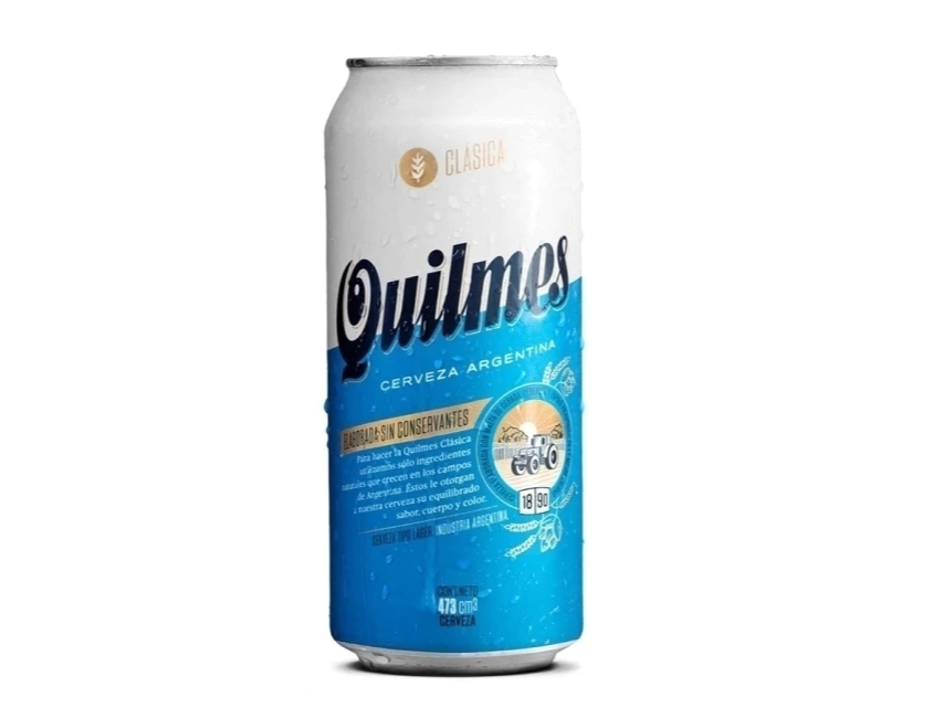 Quilmes rubia en lata 473ml