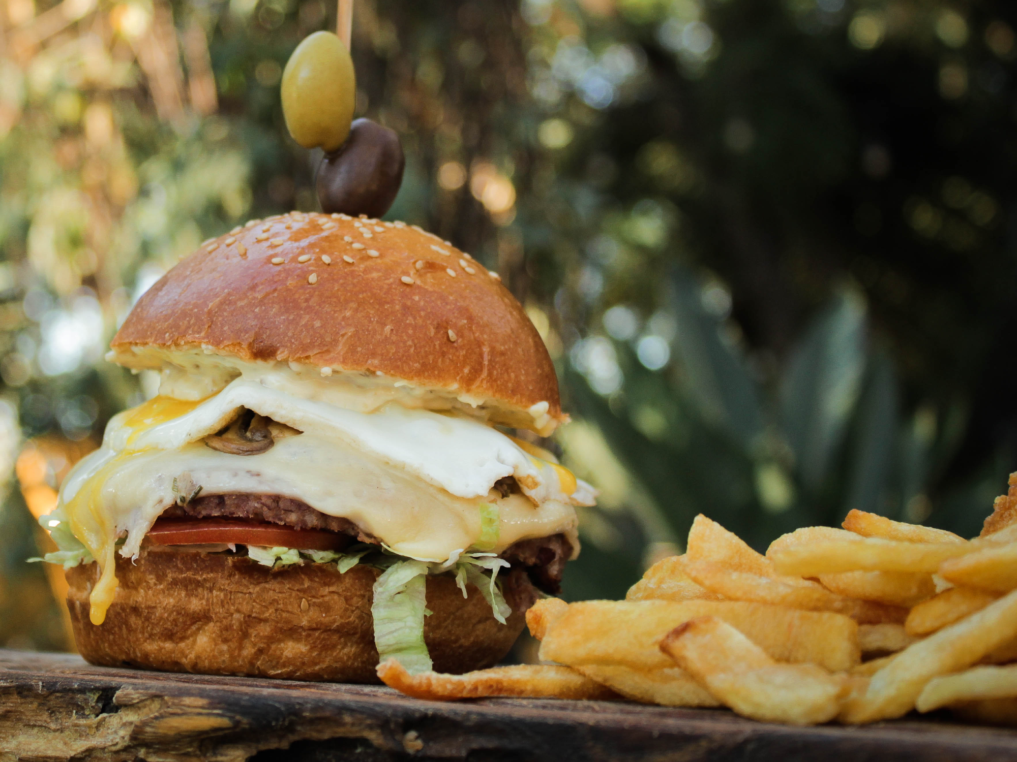 Hamburguesa de falafel