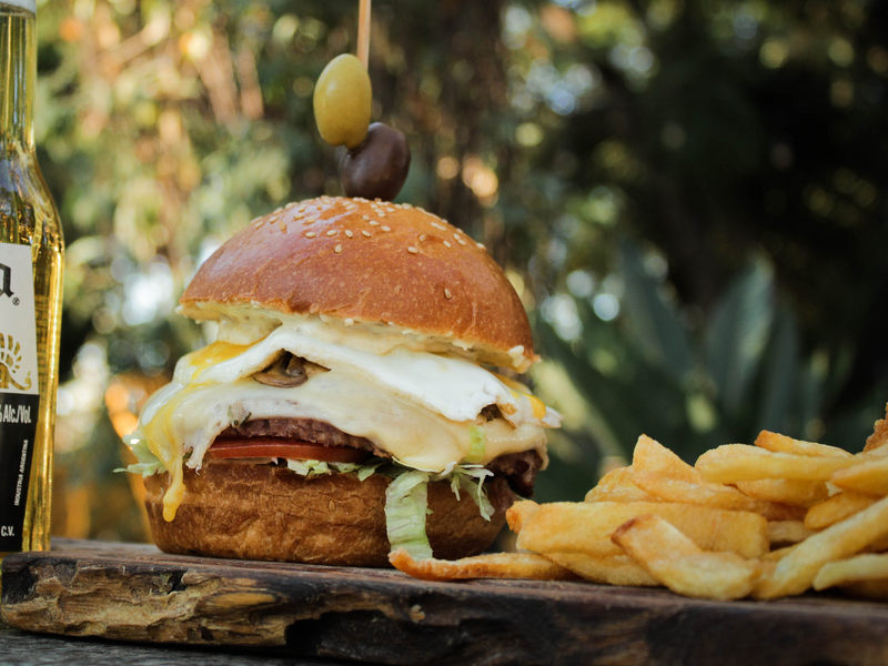 Hamburguesa de falafel