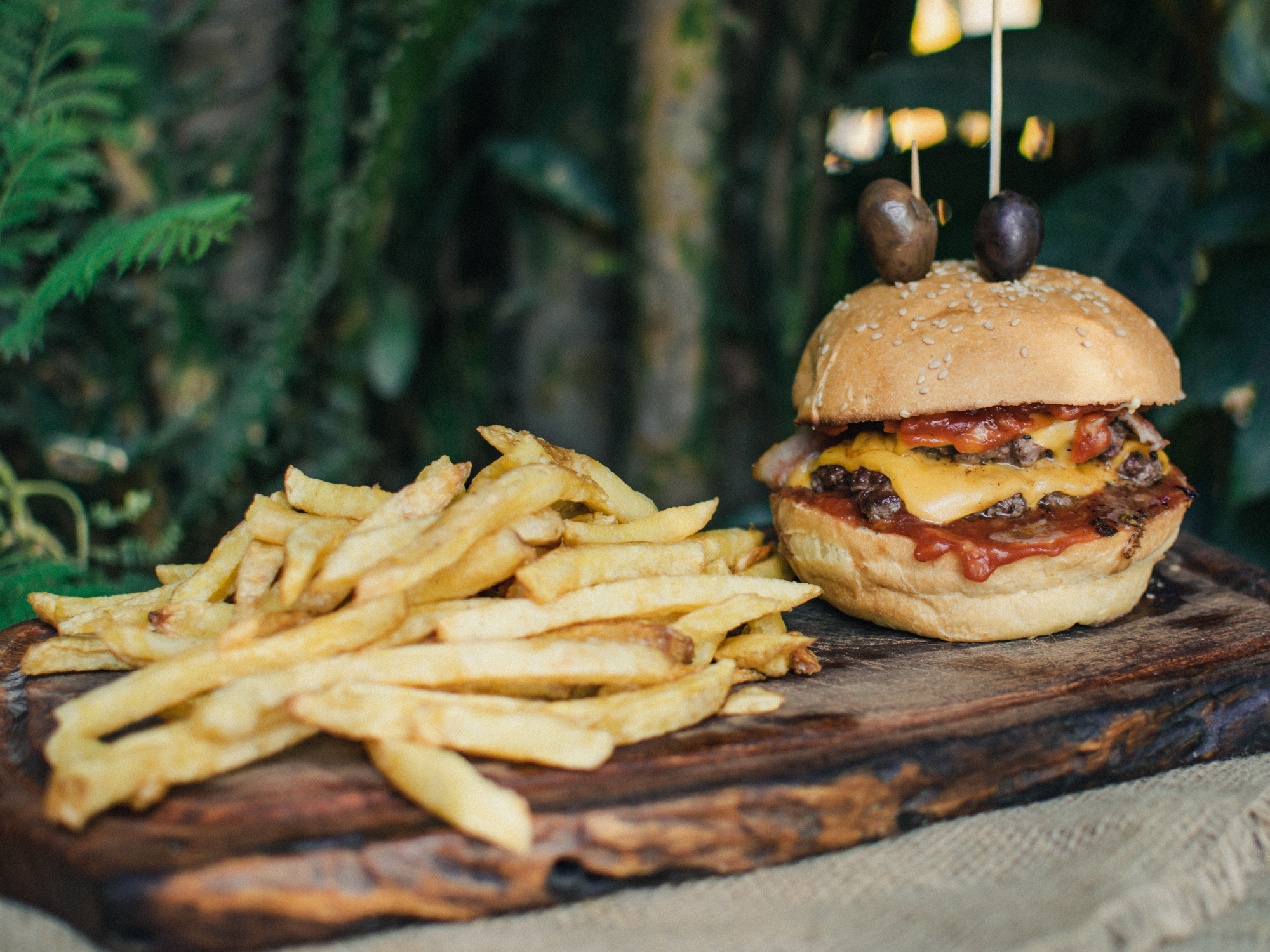 Hamburguesa Doble Santa