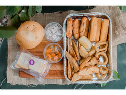 Tabla frutos + 2 coronas monjitas