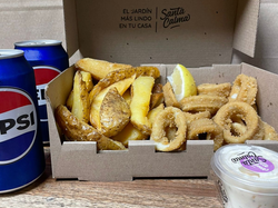 Rabas + 2 bebidas