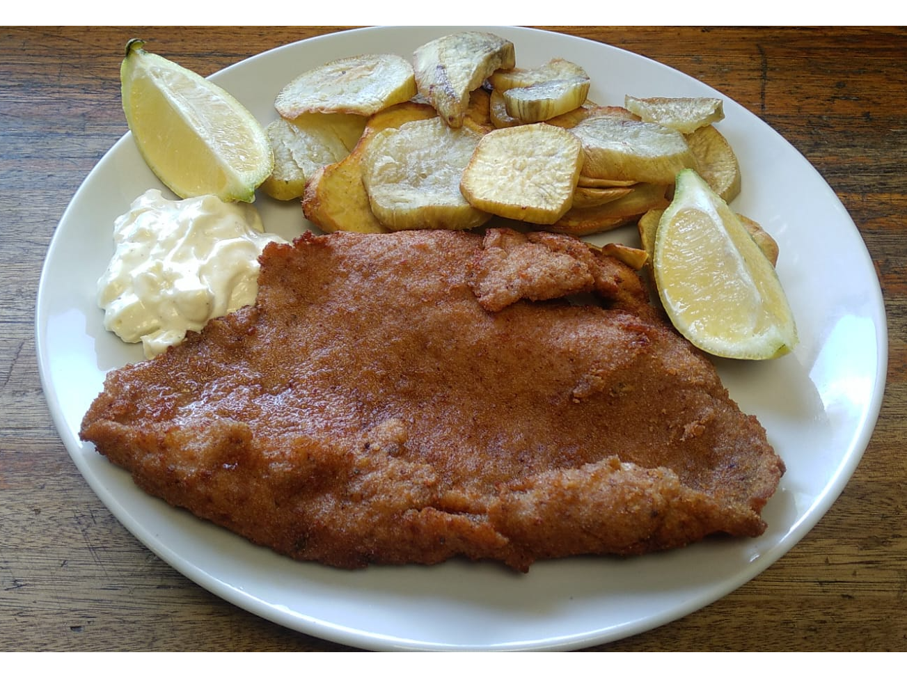 Milanesa de cerdo al limón