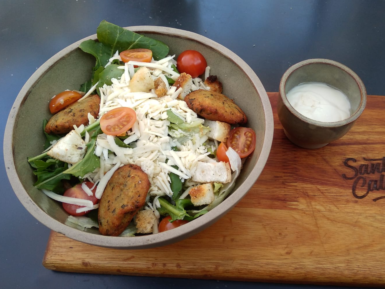 Ensalada cesar vegana