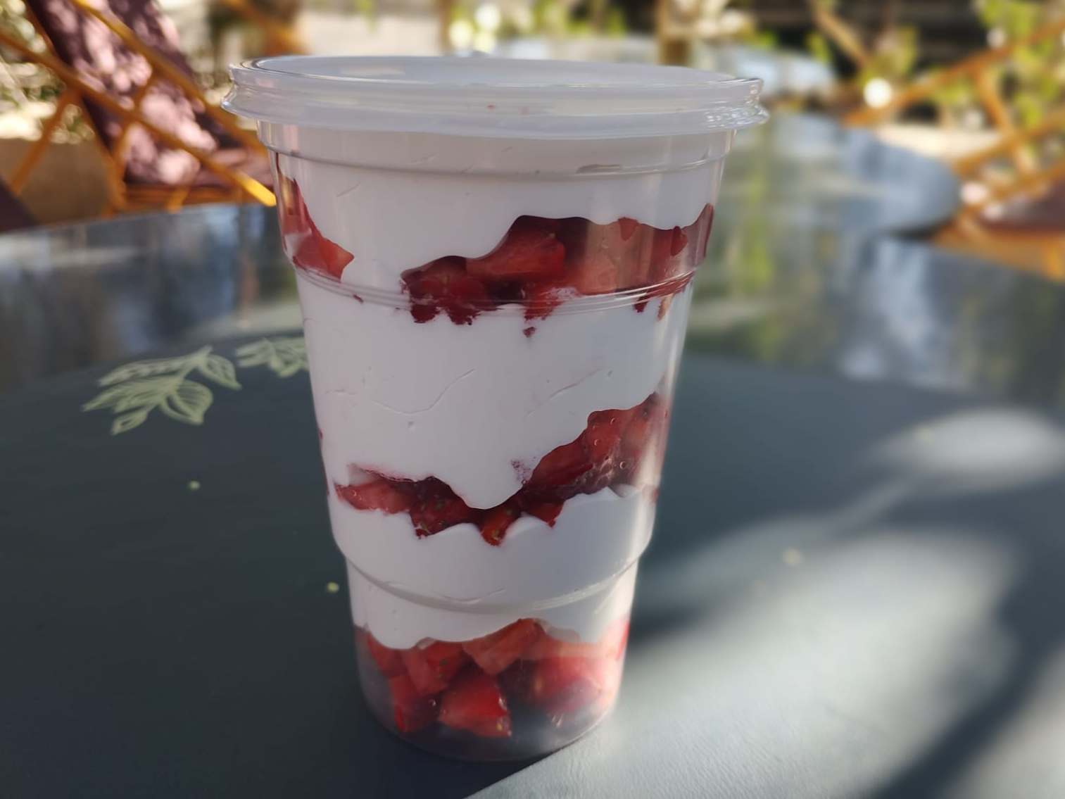 Frutillas con crema