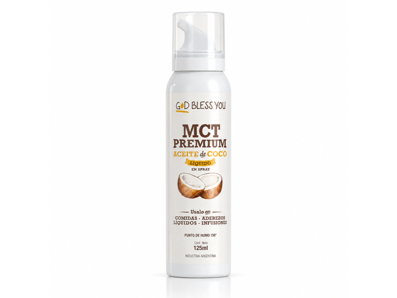 Aceite MCT Premium de Coco en Spray Good Bless You x125 ml