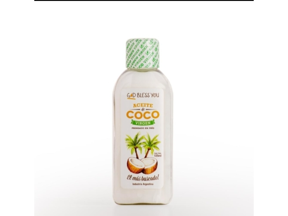 Aceite de coco virgen x 125ml God Bless You