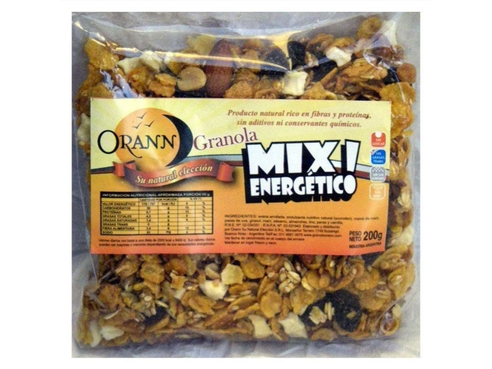 Granola Mix Energético x 1k . Orann