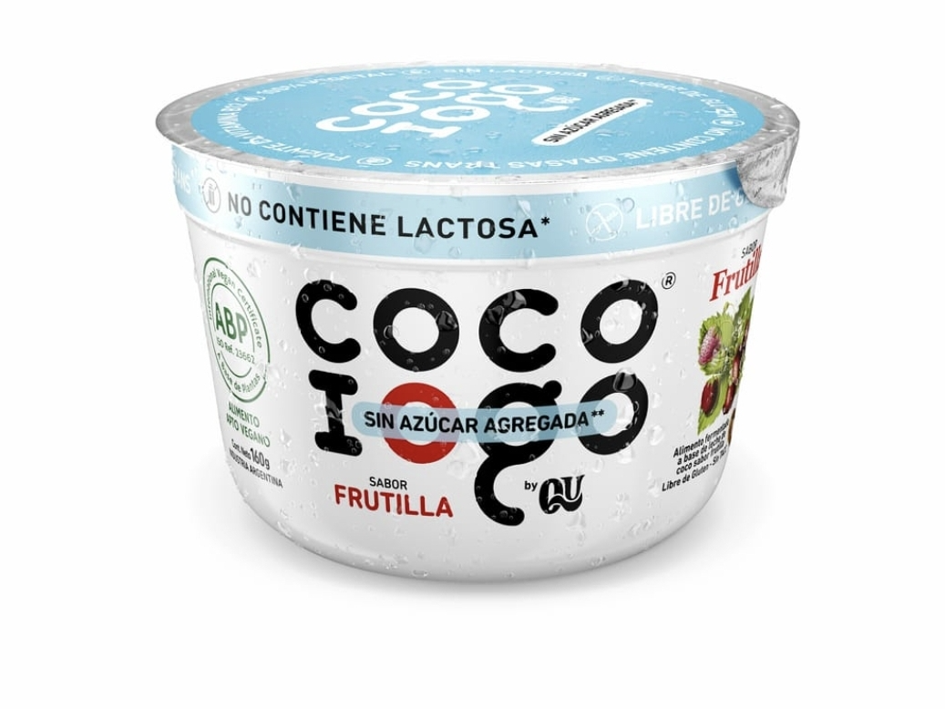 Yogurt de Frutilla a Base de coco . IOGO