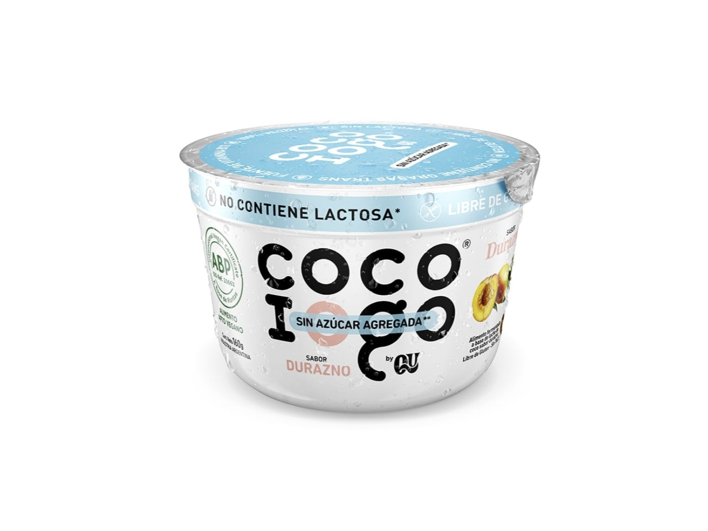 Yogurt Durazno a base de coco . IOGO