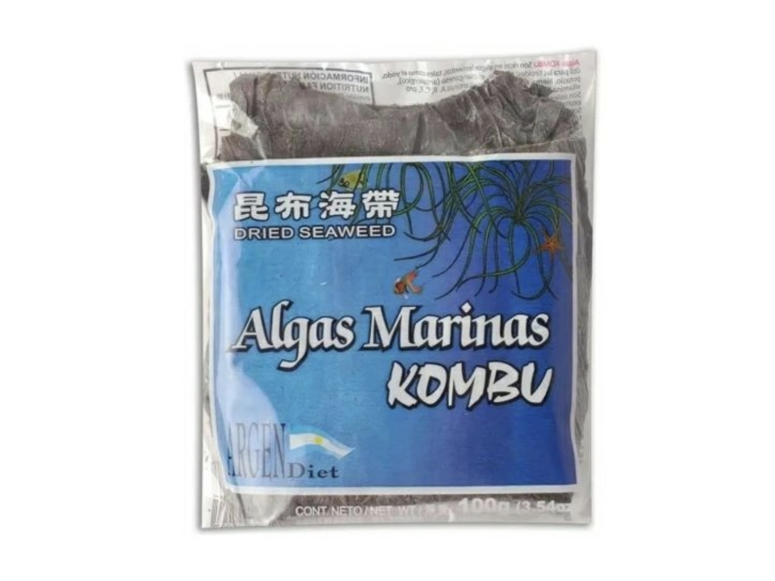 Alga Kombu Plancha x 100g - Argendiet