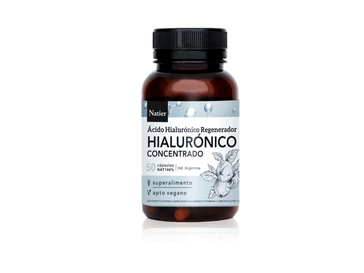 Acido Hialurónico Vegetal Cápsulas x 50u Natier