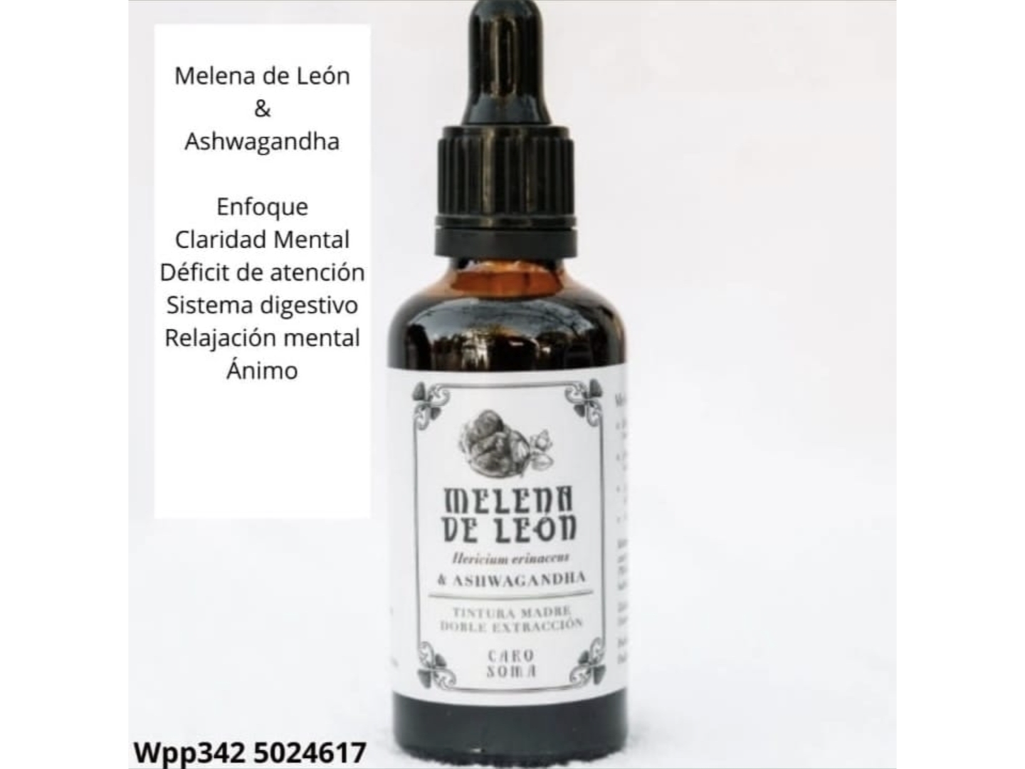 Melena de León con Ashwagandha x 50ml . Caro Soma