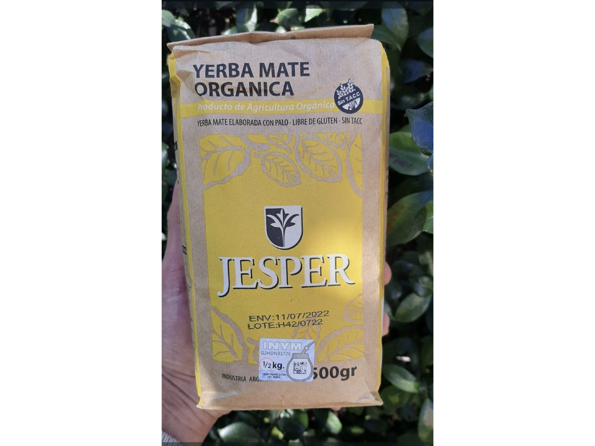 Yerba Mate Orgánica x 500g  Jesper