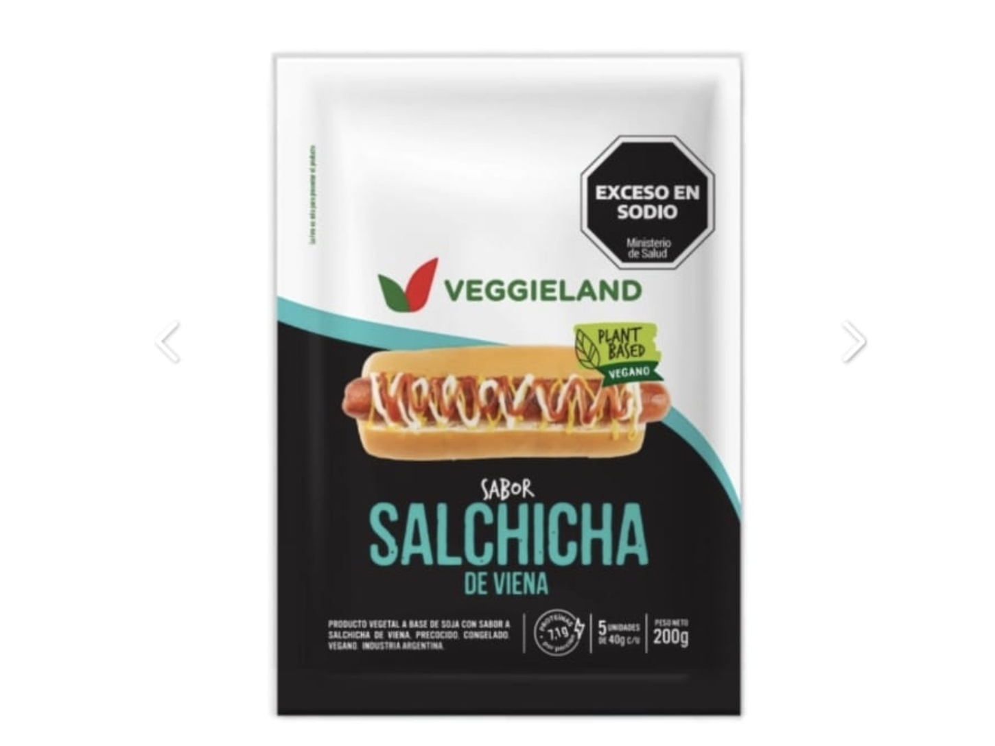 Salchicha vegana .Veguieland