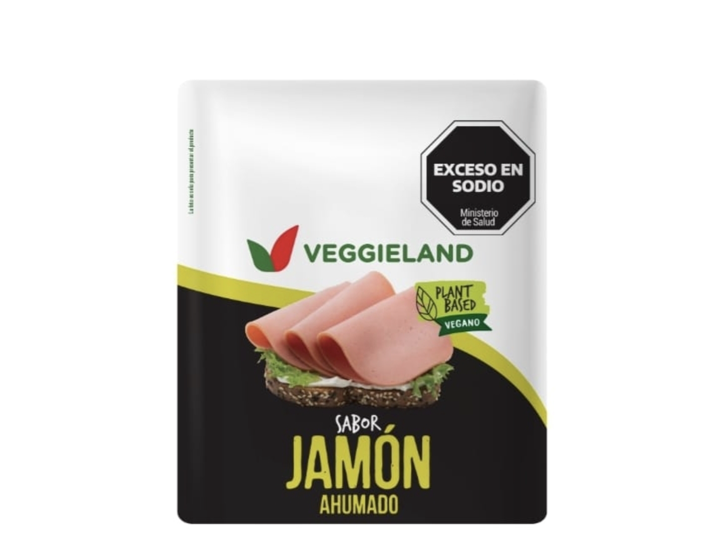 Jamón ahumado en fetas .Veguieland