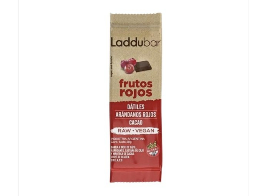 Barrita Frutos Rojos Datil Cacao LadduBar