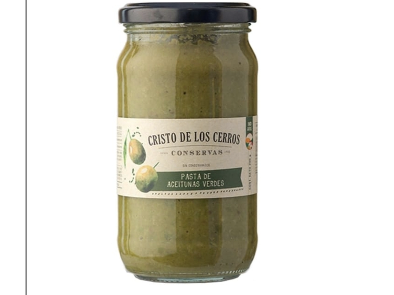 Pasta de Aceitunas Verdes x 300gr - CRISTO DE LOS CERROS