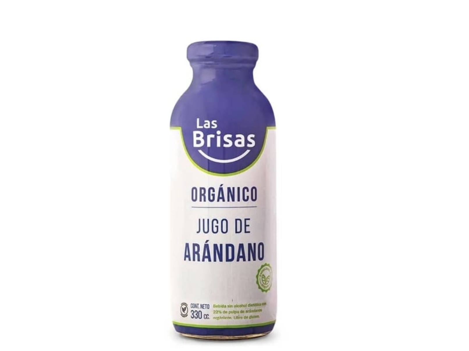 Jugo Organico Las Brisas Arándano Sin Azúcar 330 Ml