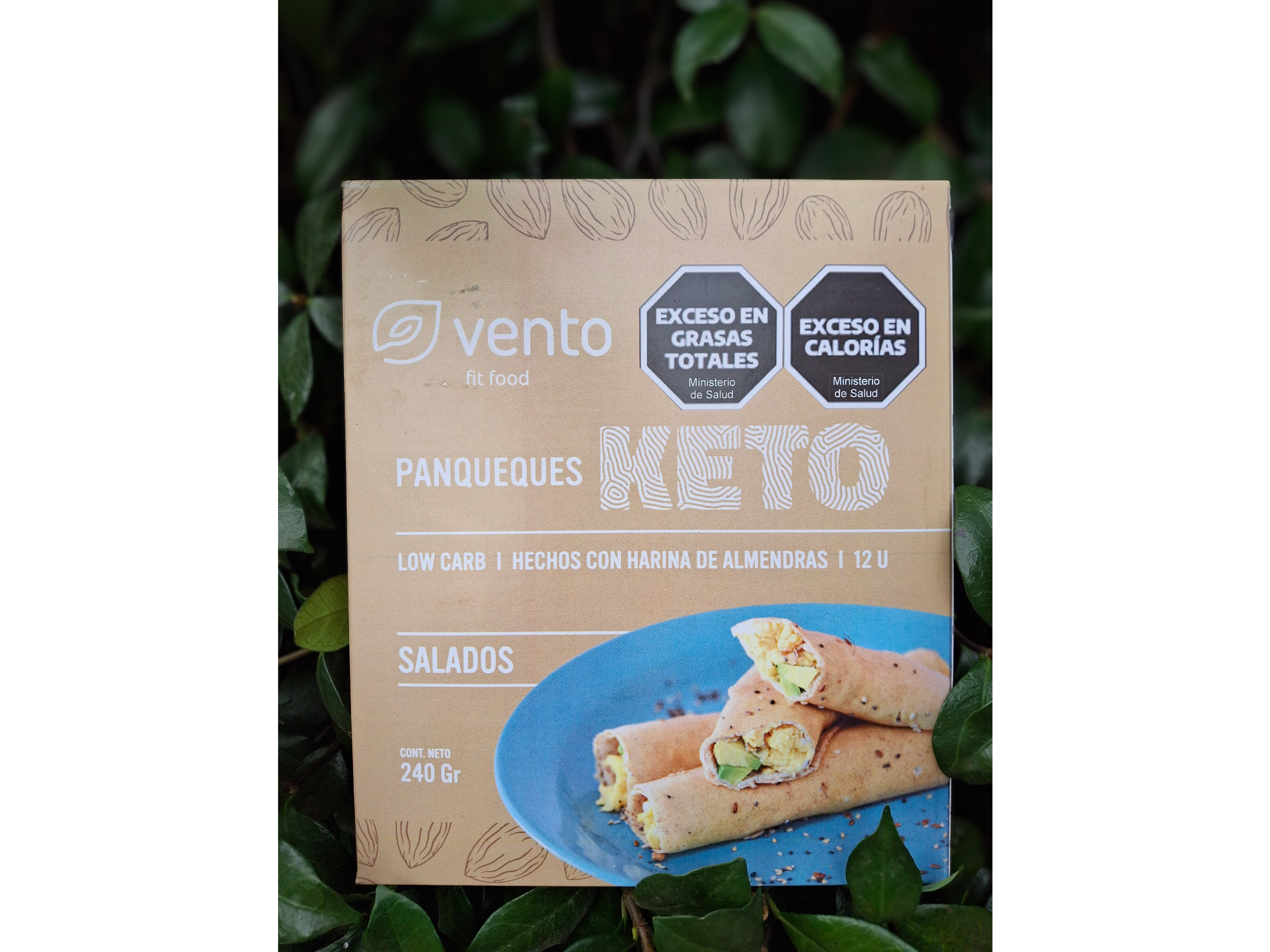 Panqueques Keto Salados x12u . Vento Fit