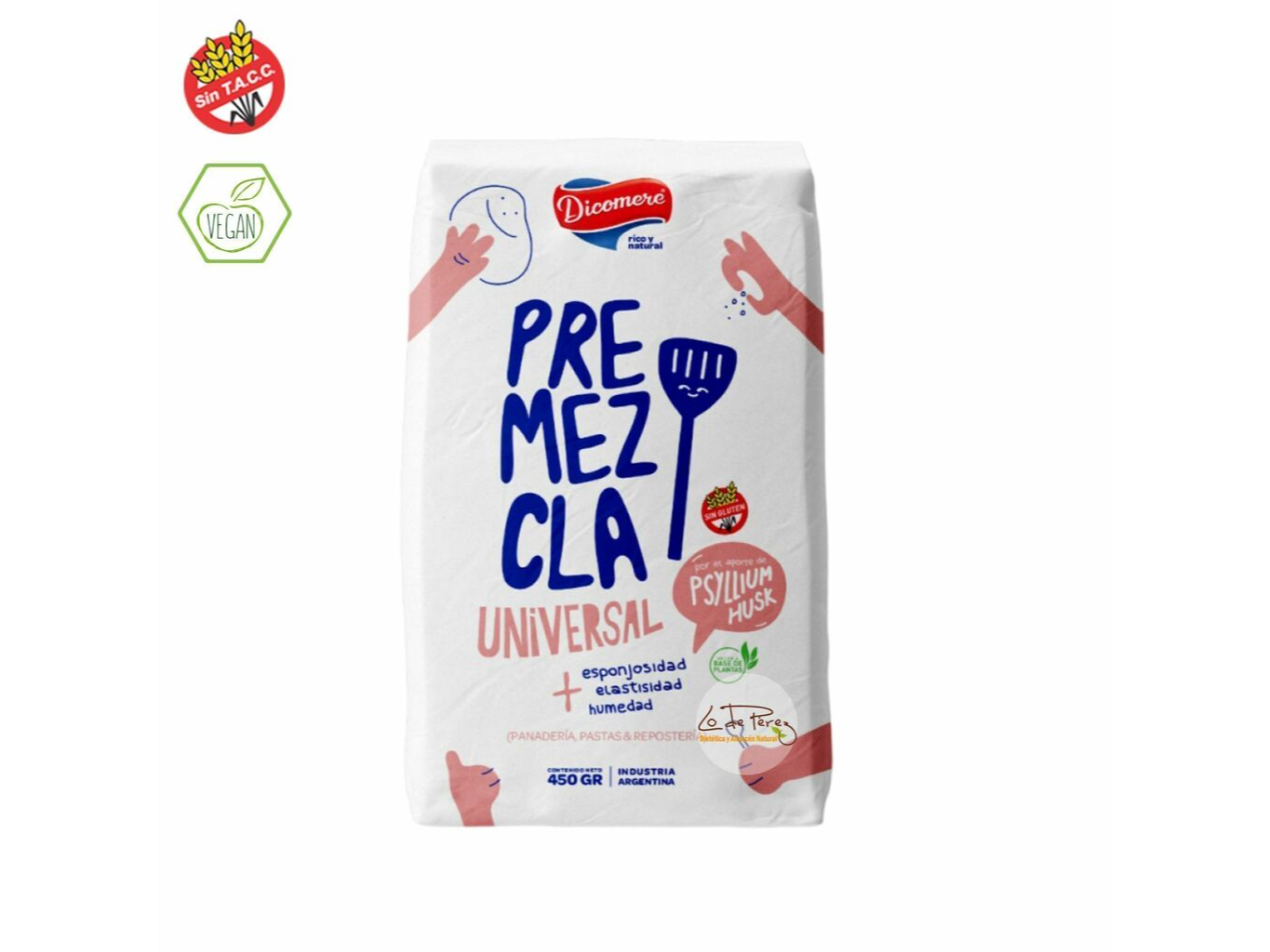Premezcla Universal sin TACC con Psyllium x 450gs Dicomere