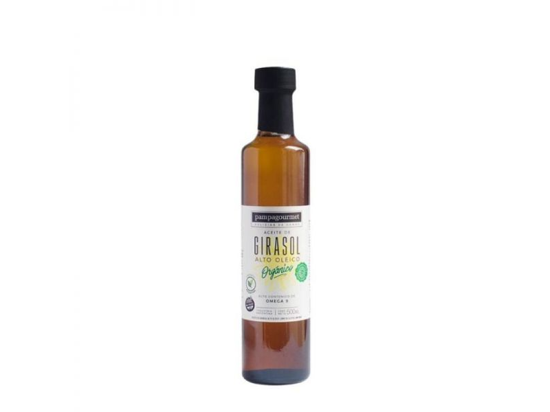 Aceite de Girasol Alto Oleico Organico Pampagourmet 500 ml