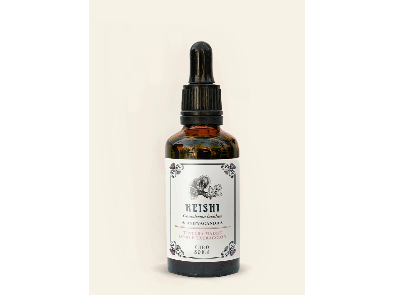 Tintura de Reishi con Ashwagandha . Caro Soma