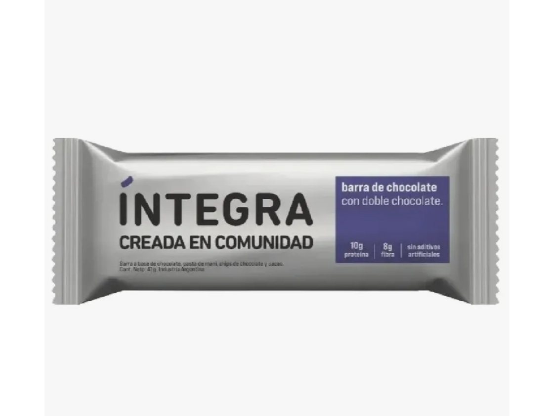 Barra Proteica Chocolate doble choco . INTEGRA