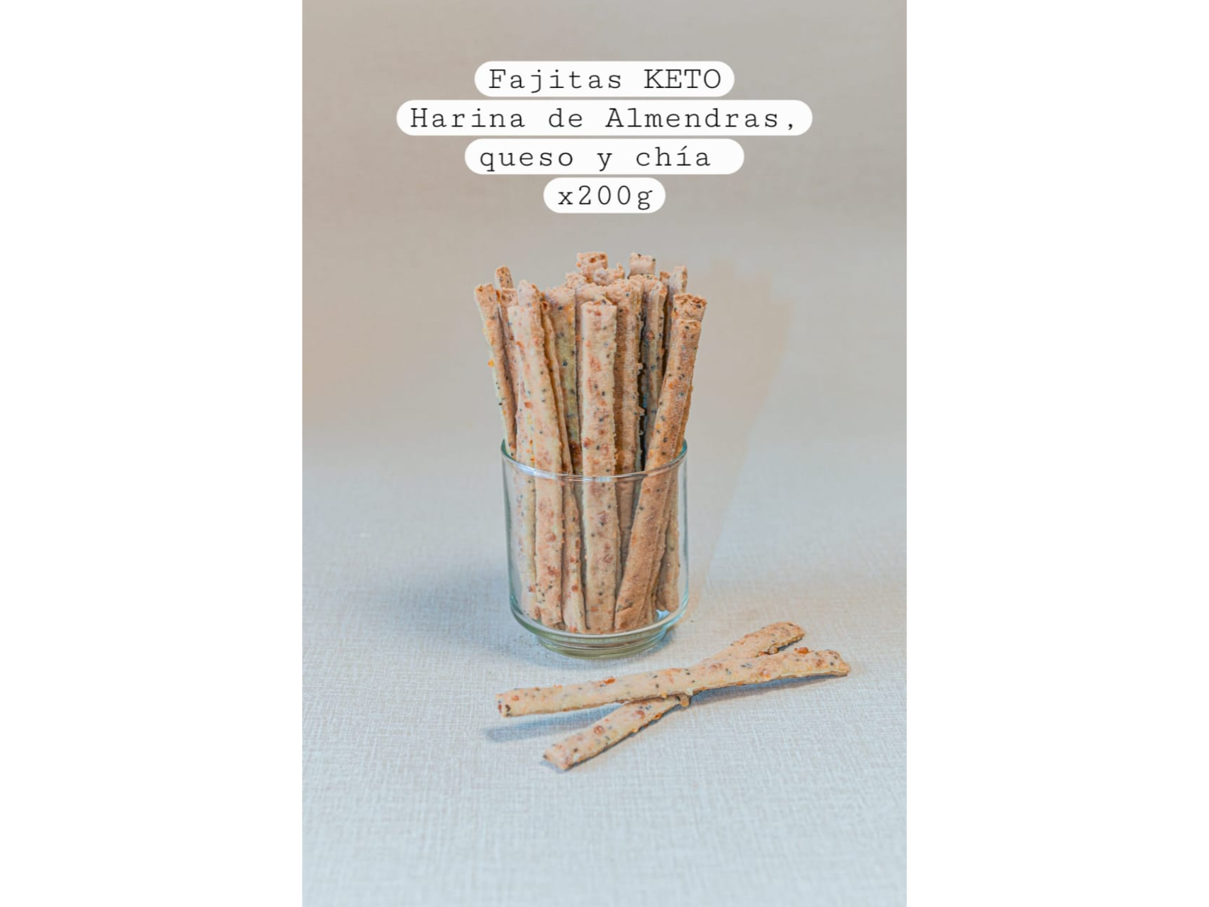 Grisines Keto con semillas x200g . La Margarita