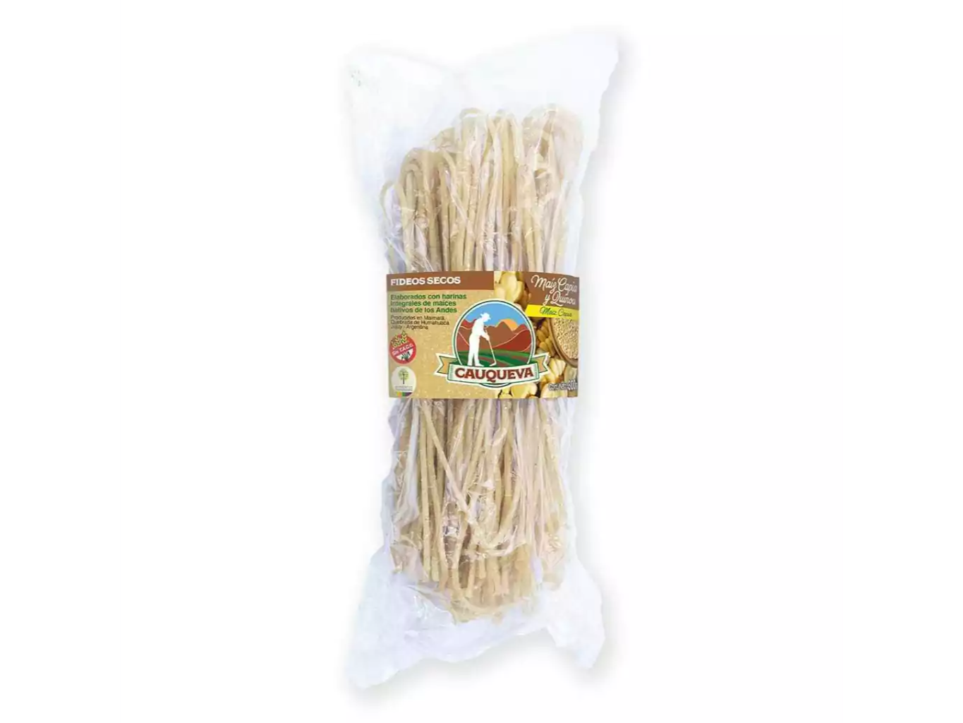 Fideos Secos Maiz Capia y Quinoa - 300 Gr - Cauqueva