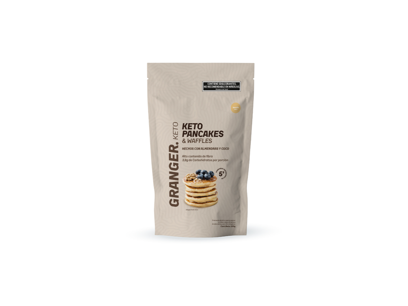 Keto Pancakes Vainilla 200g . Granger