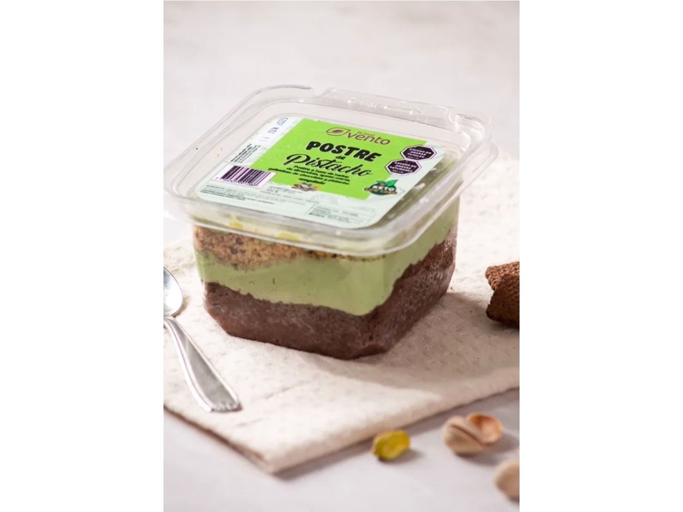 POSTRE DE PISTACHO X300GR CON H. DE ALMENDRAS Vento
