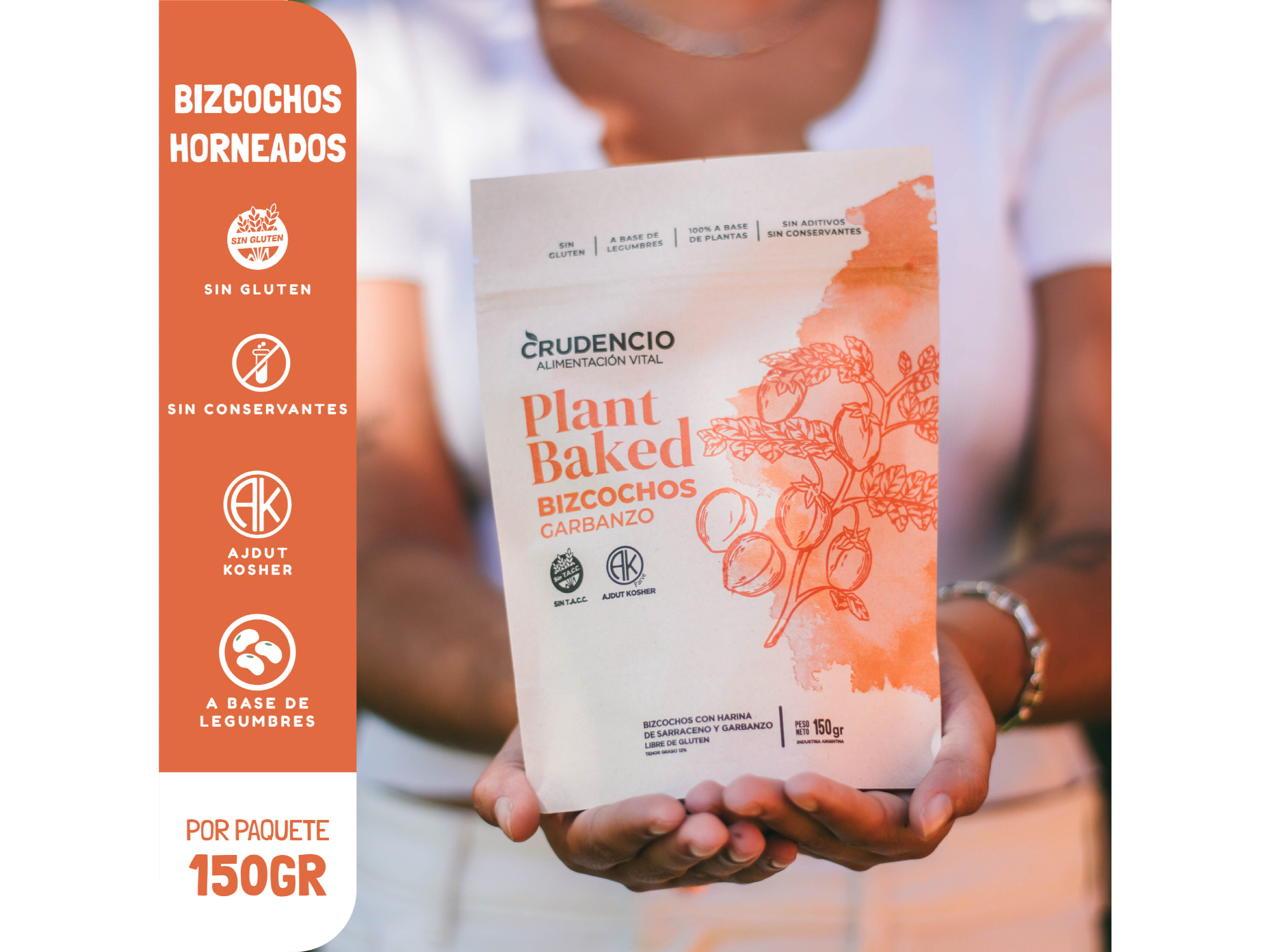 Bizcocho Garbanzo Plant Based . Crudencio