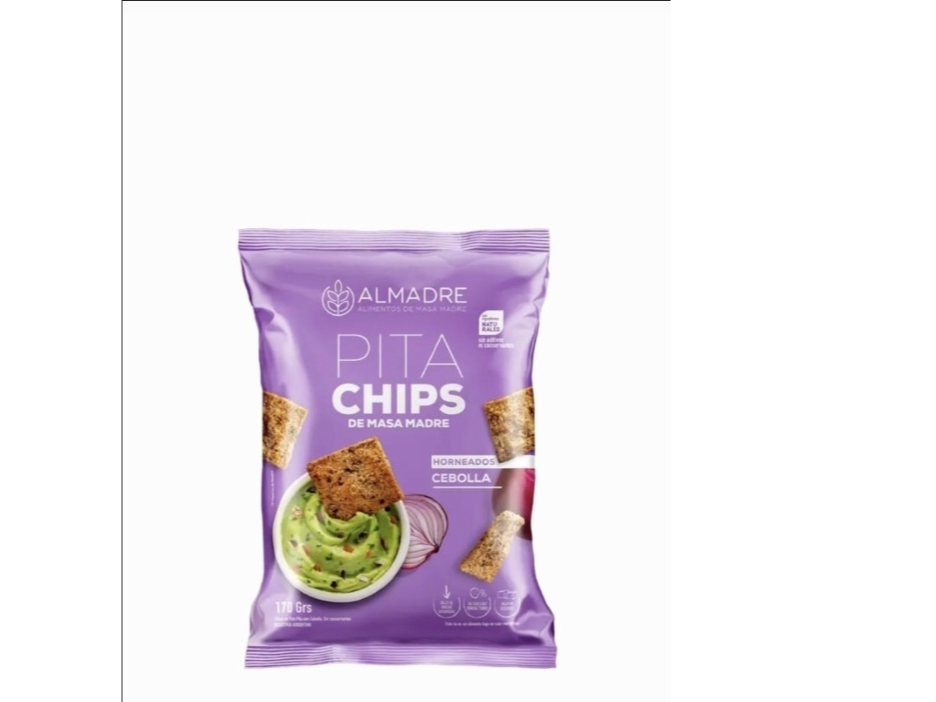 Chips de Masa Madre con Cebolla . Almadre