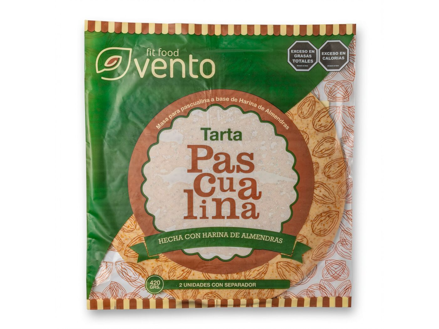 MASA PASCUALINA A BASE DE ALMENDRAS X2U