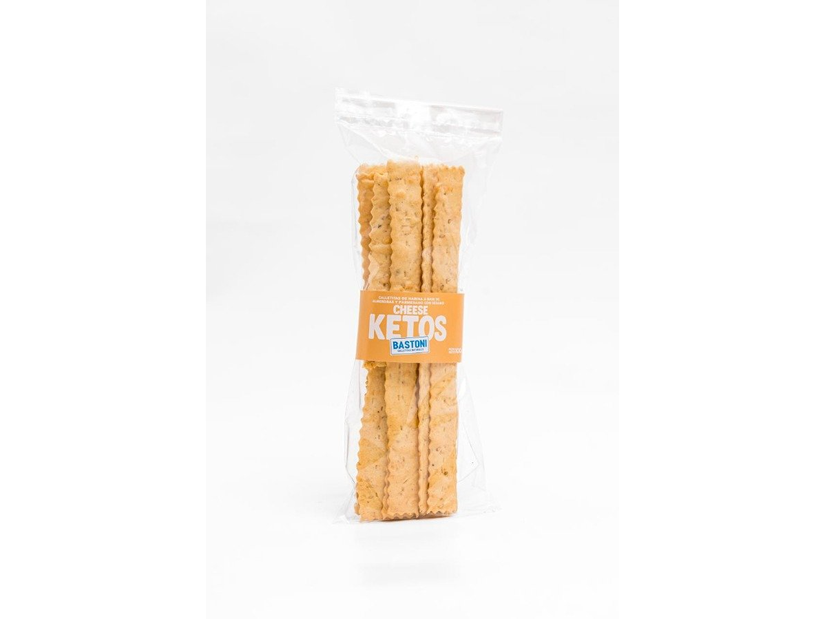 Galletita KETO Salada de Parmesano y sesamo x 100gr BASTONI de Boutique Natural Botica Alquimica