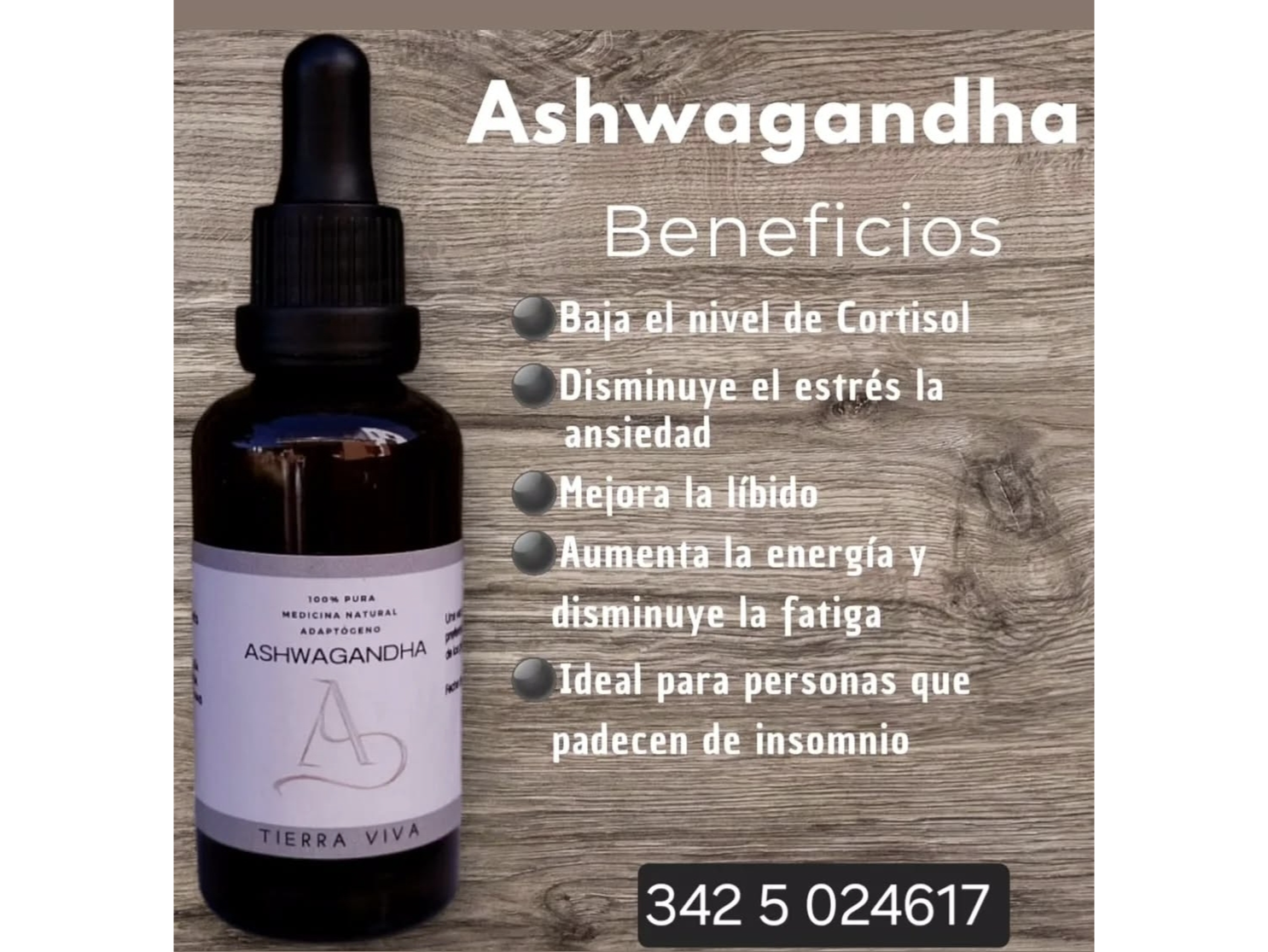 Tintura de Ashwagandha x 60ml