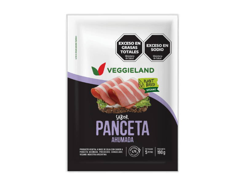 Panceta vegana ahumada x190g . Vegguieland