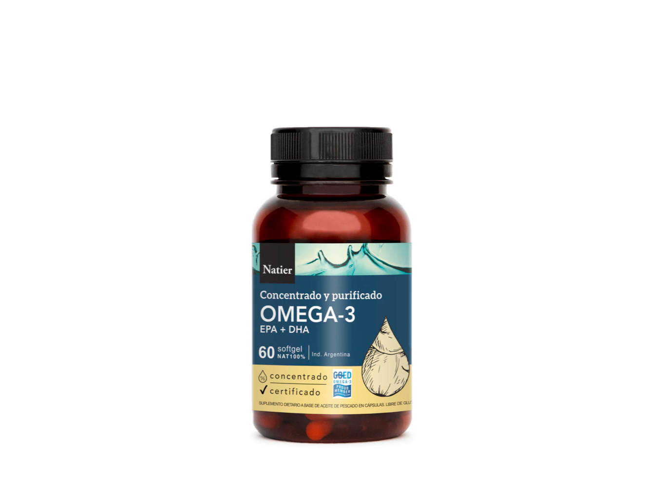 OMEGA-3 DHA EPA x 50 Cápsulas Natier