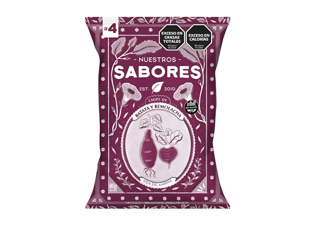 CHIPS DE REMOLACHA & BATATA CON SAL MARINA - NUESTROS SABORES