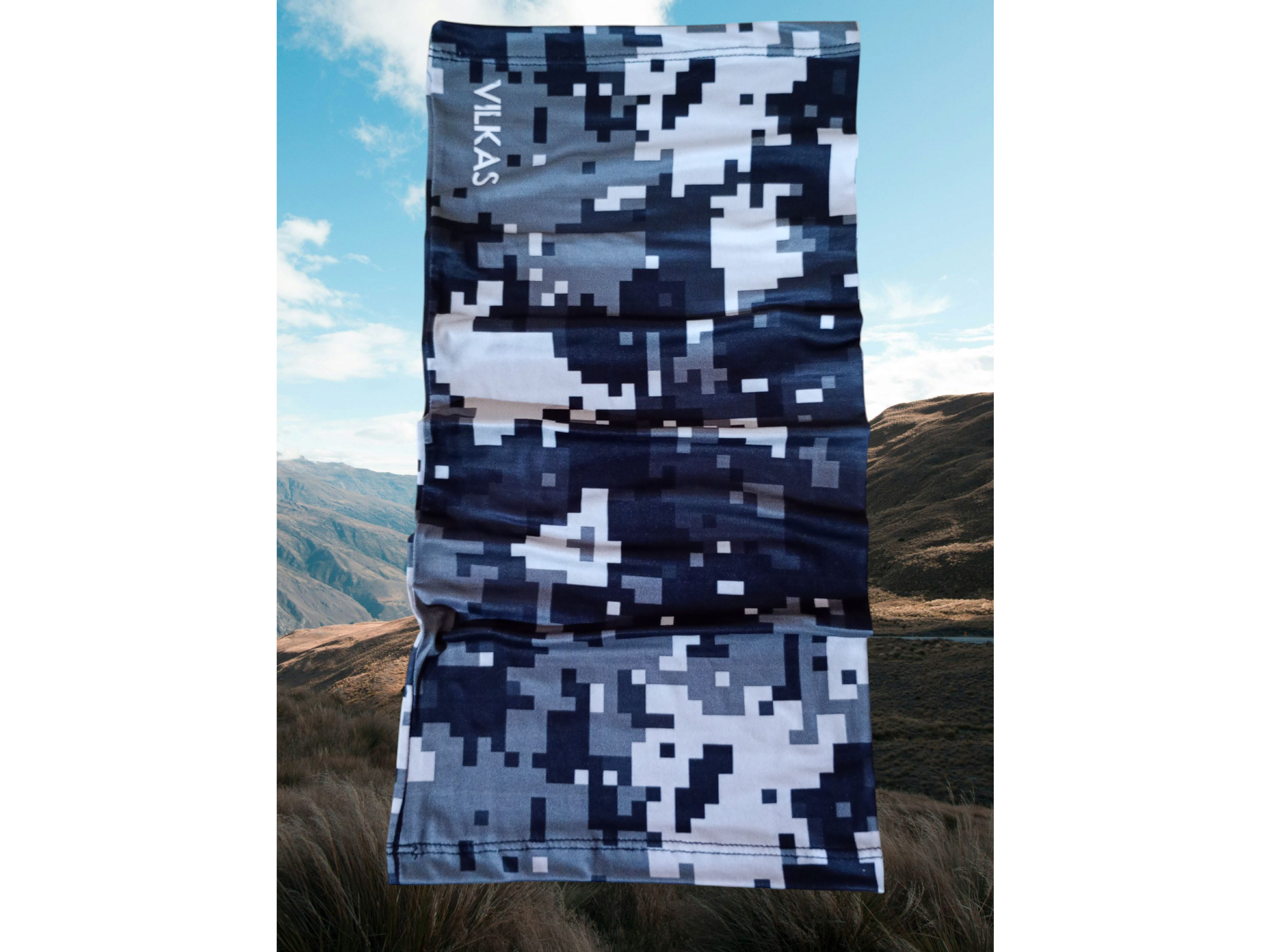 Vilkas (Pixelado gris y negro)