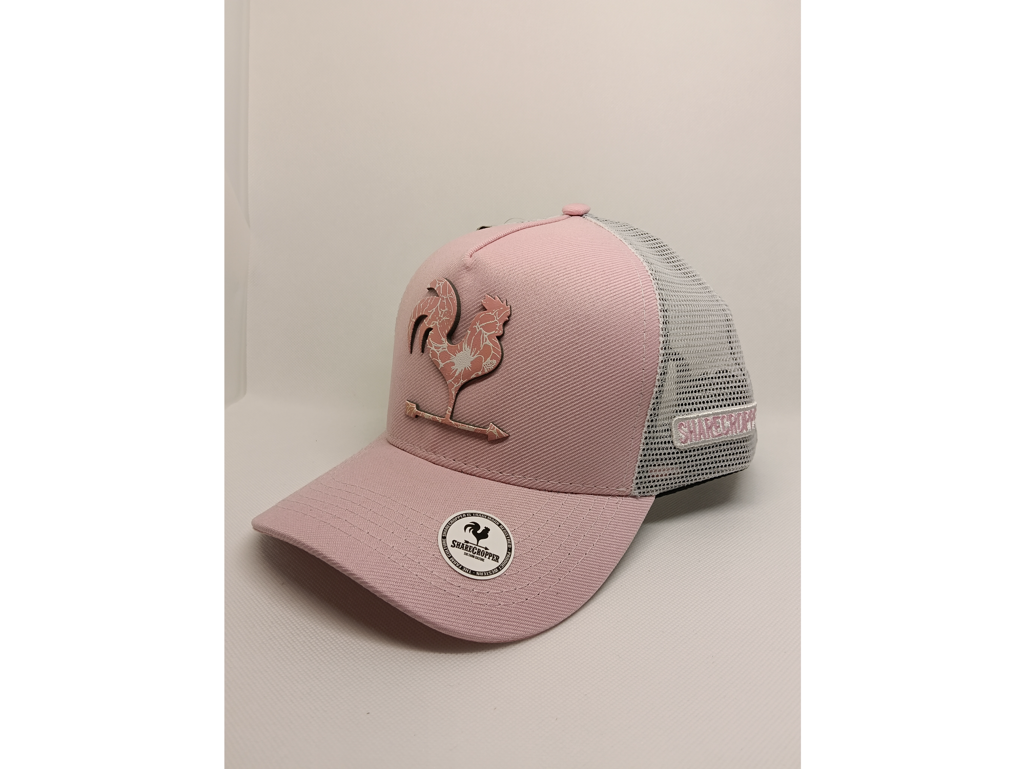 Sharecropper (frente y visera gabardina P. rosa, red blanca)