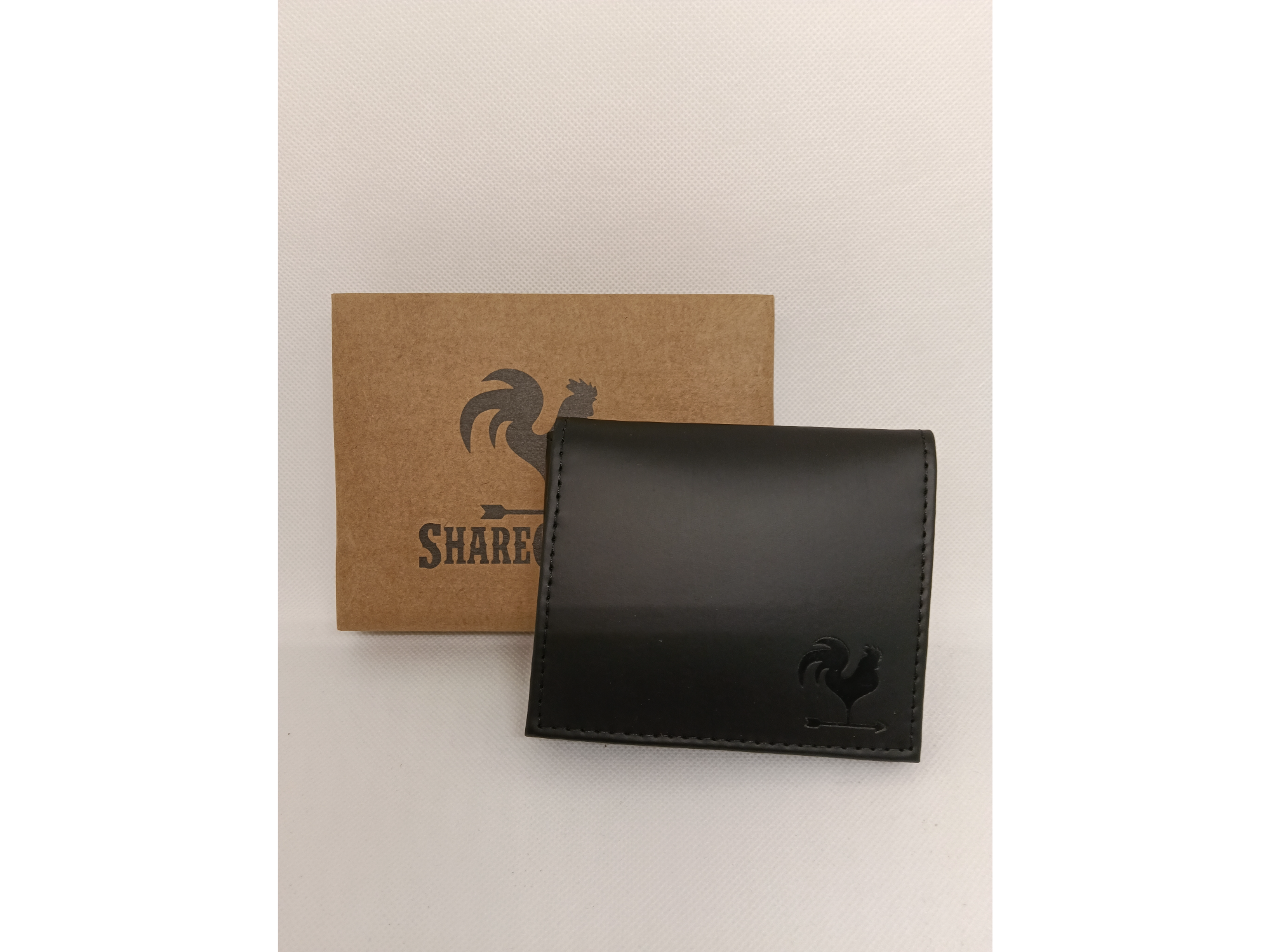 Billetera cuero genuino Sharecropper (modelo L Presta)