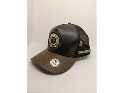 Sharecropper (frente y visera ecocuero, visera Marron, frente y red negra)