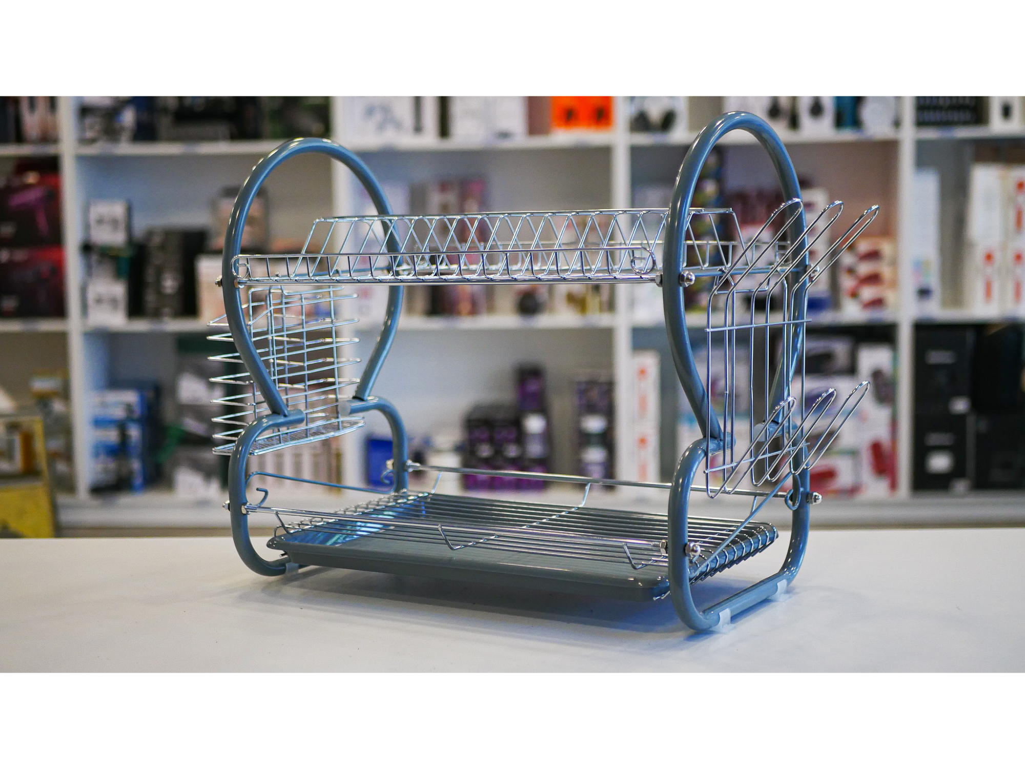 SECAPLATOS CROMADO LUXOR - P/15 PLATOS