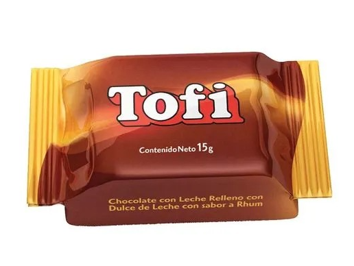 Chocolate tofi relleno