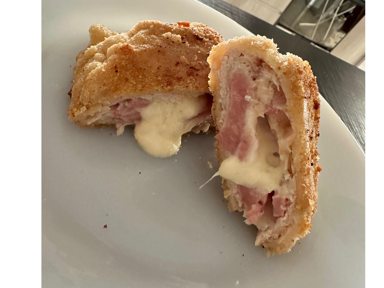 MILAS DE POLLO RELLENA CON JAMÓN Y QUESO (PECHUGA)