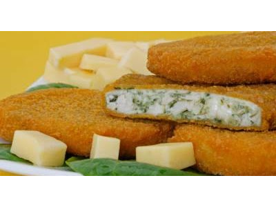 MEDALLON DE MERLZA ESPINACA Y QUESO